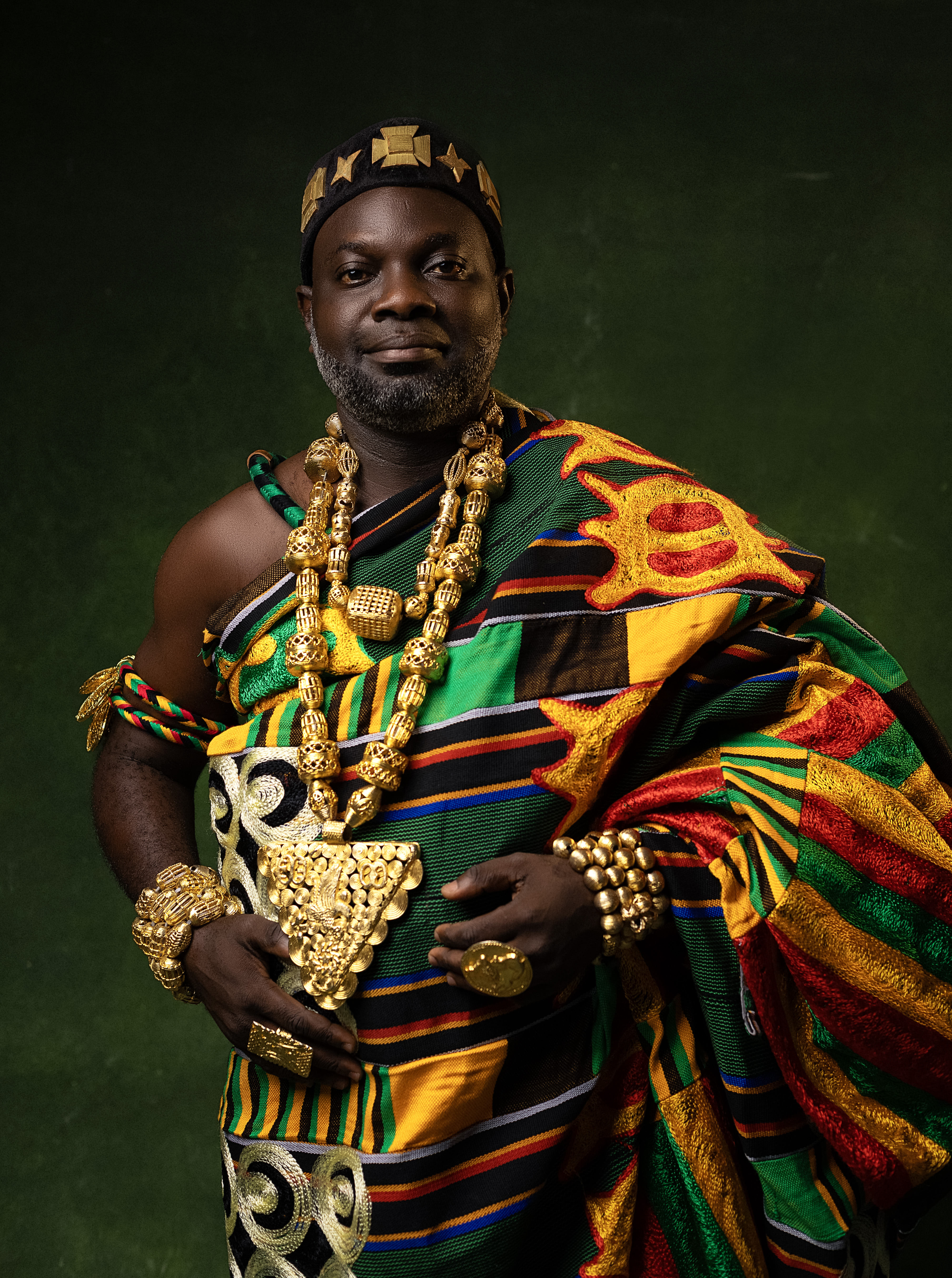 Oseadeeyo Kojo Nti I in traditional regalia